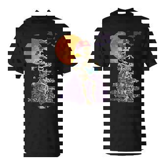 Gamer Skeleton Halloween Boys Video Games Gaming Halloween T-Shirt - Monsterry