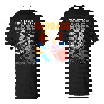 Garbage For Trump 2024 Time To Take Out Garbage Biden T-Shirt | Mazezy