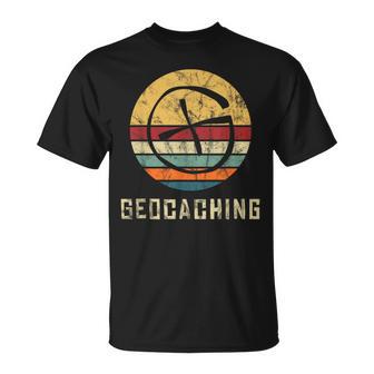 Geocaching Geocacher Geocache Gps Outfitintage Retro T-Shirt - Geschenkecke