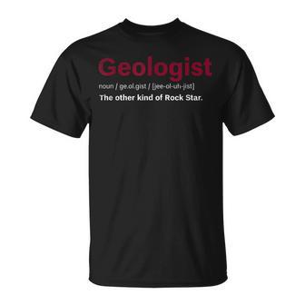 Geologist Die Andere Typon Rockstar Geology T-Shirt - Geschenkecke