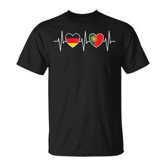 Germany And Portugal Portuguese Flag T-Shirt - Geschenkecke