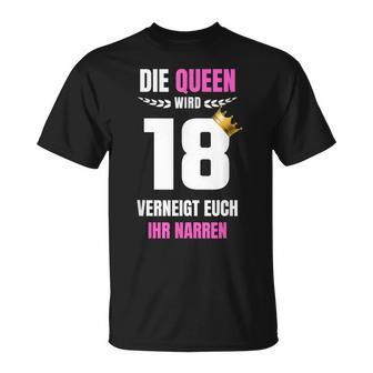 Girls' Die Queen Wird 18 Birthday Honour T-Shirt - Geschenkecke