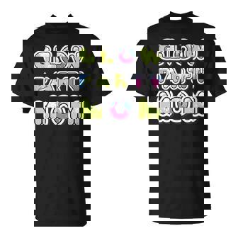 Glow Party Squad Mom Paint Splatter Glow Party Matching Tank Top T-Shirt - Monsterry