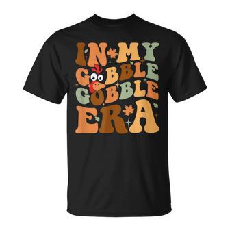 In My Gobble Gobble Era Groovy Thanksgiving Day Family T-Shirt - Thegiftio UK