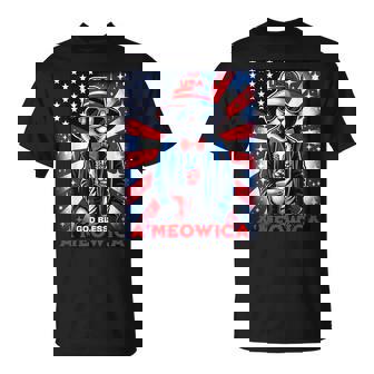 God Bless Ameowica Patriotic Cat Meowica 4Th Of July T-Shirt | Seseable UK