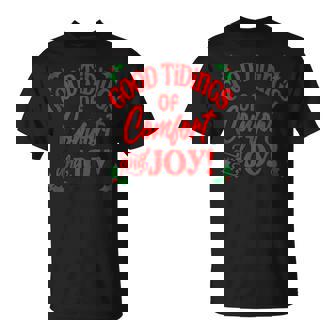 Good Tidings Of Comfort And Joy Christmas Holiday Apparel Tank Top T-Shirt - Monsterry