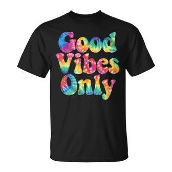 Good Vibes Only Awesome Summer Streetwear Tie Dye T-Shirt - Monsterry