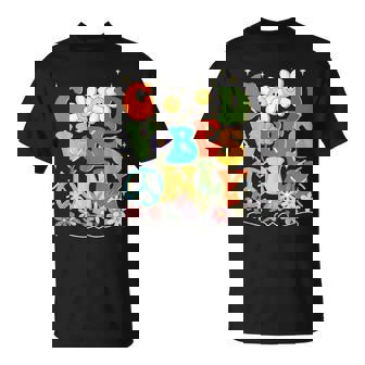 Good Vibes Only Flowers Peace Positive Vibes Cute T-Shirt | Seseable UK