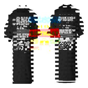 Grandma Of The Birthday Boy Cowboy Family Party Decorations T-Shirt - Monsterry