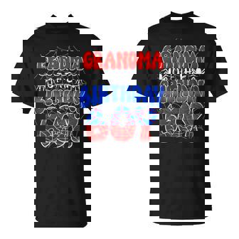 Grandma Of The Birthday Spider Web Boy Family Matching T-Shirt - Seseable