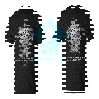 Great Barrier Reef Sea Turtle Ocean Souvenir T-Shirt - Monsterry