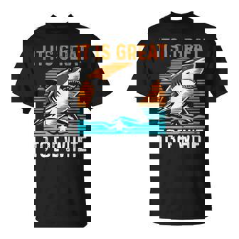 It Is Great To Be White Shark T-Shirt - Monsterry