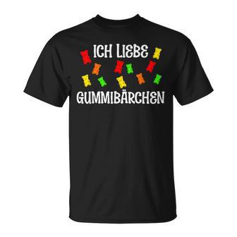 Gummy Bears Ich Liebe Gummärchen T-Shirt - Geschenkecke