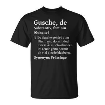 Gusche Mund Auf Saxon Saxony Slogan T-Shirt - Geschenkecke