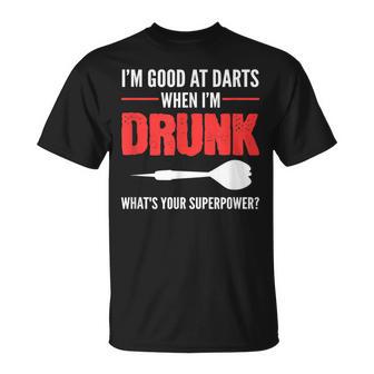 Gut In Darts Alkoholische Person T-Shirt - Geschenkecke