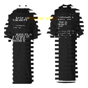 Hacker Définition Coder Programmateur Informatique T-Shirt - Cadeauxyz