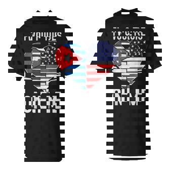 Half Cuban Half American Usa Flag Cuba America T-Shirt - Monsterry