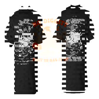 Halloween Ghost No Diggity Bout to Bag it Up Toddler Kids T-shirt - Monsterry