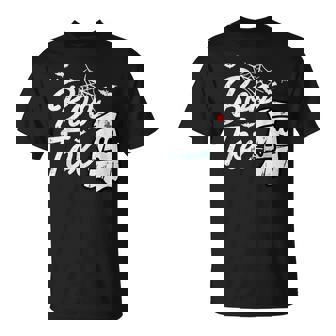 Halloween Nurse Boo Tox Botox Costume Scrub Top Women T-Shirt - Monsterry