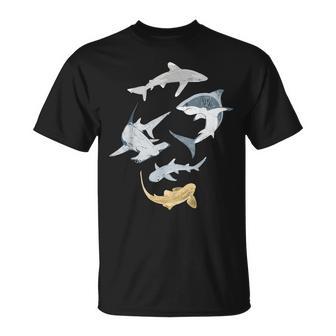 Hammershark Zebra Shark Shark Types Of Sharks T-Shirt - Geschenkecke