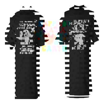 Happiest Nana On Earth Groovy Mom Mother's Day T-Shirt - Monsterry