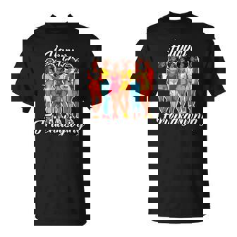 Happy Friendsgiving African American Thanksgiving T-Shirt - Thegiftio UK