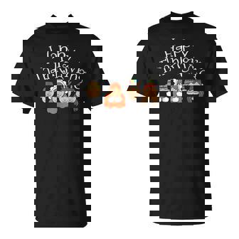 Happy Thanksgiving Shirt Pilgrim Indian Turkey Day Tee T-Shirt - Monsterry