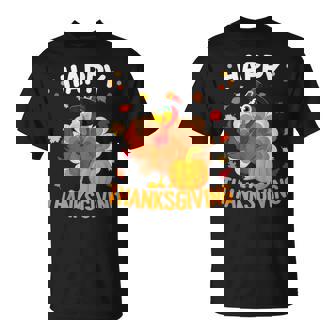 Happy Thanksgiving Turkey Day Autumn Fall Family Women T-Shirt - Thegiftio UK