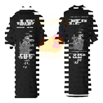 Happy Turkey Day Feast Thanksgiving Holiday Party T-Shirt - Monsterry