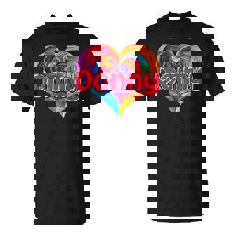 I Heart Love Donny First Name Colorful Named T-Shirt | Mazezy