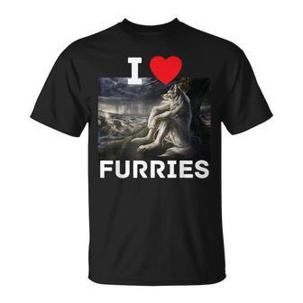 I Heart Werewolfs Cringe Werewolf Wolf Meme T-Shirt - Geschenkecke