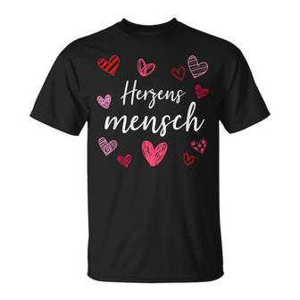 Herzensmensch Partneralentine's Day Friendship T-Shirt - Geschenkecke