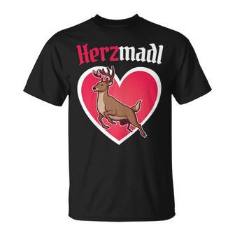 Herzmadl Deer Dirndl Costume Women's T-Shirt - Geschenkecke