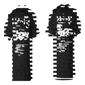 He's My Boo Pumpkins Ghost Matching Halloween Pajama Couples T-Shirt - Monsterry