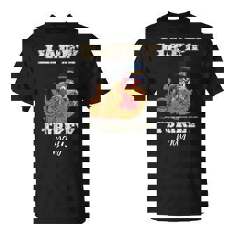 Holiday Party Thanksgiving Happy Turkey Day Feast T-Shirt - Monsterry