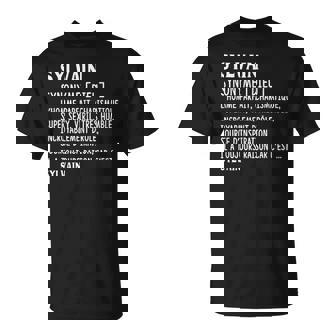 Homme Humour Prénom Personnalisé Sylvain Définition T-Shirt - Cadeauxyz
