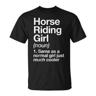 Horse Riding Girl Definition & Sassy Sports T-Shirt - Monsterry DE