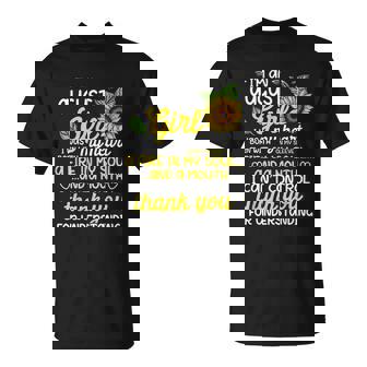 I Am An August Sunflower Girl Queen Born In August T-Shirt - Thegiftio UK