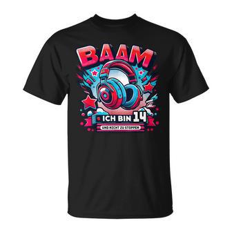 Ich Bin 14 Jahre 14Th Birthday Gamer Boy T-Shirt - Geschenkecke