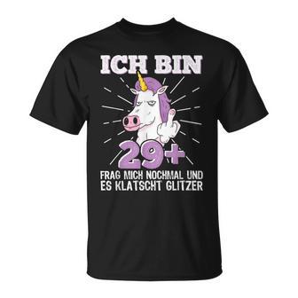 'Ich Bin 29 Mittelfinger 30 Years Old' T-Shirt - Geschenkecke