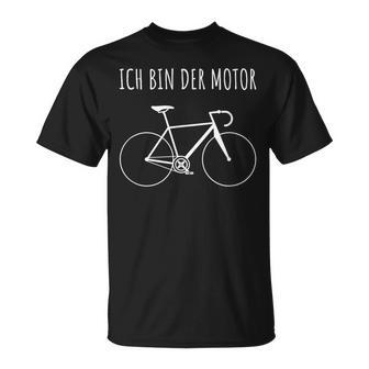 Ich Bin Der Motor Radfahrer Cool Saying E-Bike  T-Shirt - Seseable