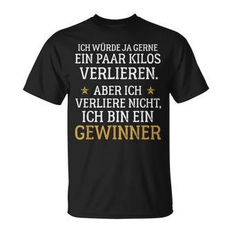 Ich Bin Ein Winner Diet Lose Weight Nutrition T-Shirt - Geschenkecke