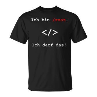 Ich Bin Root Nerd T-Shirt - Geschenkecke