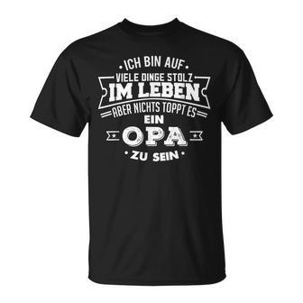 Ich Bin Stolz Grandpa Zu Sein Grandfather T-Shirt - Geschenkecke