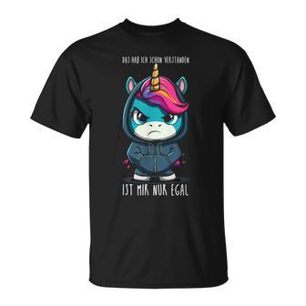 Ich Habe Das Schonerstanden Ist Mir Nur Egal Unicorn T-Shirt - Geschenkecke