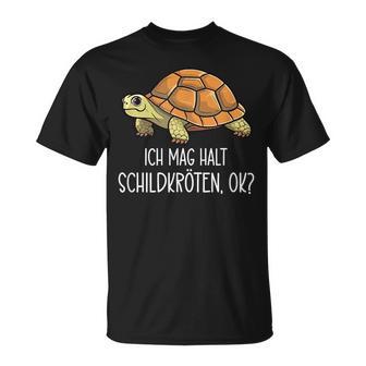 Ich Mag Halt Schildkröten Ok T-Shirt - Geschenkecke