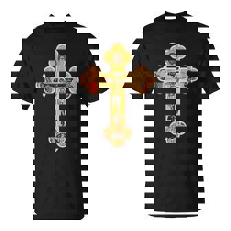 Icône Grecque Orthodoxe De La Croix De Jésus Christ T-Shirt - Cadeauxyz