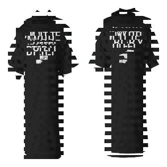 I'm With Butterfly Halloween Costume Party Matching Couple T-Shirt - Thegiftio UK