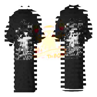 I'm Just Here For The Boos Ghost Cute Halloween T-Shirt - Seseable