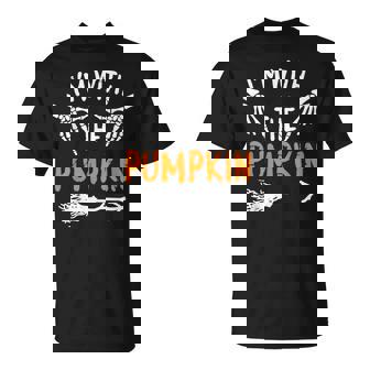 I'm With Pumpkin Halloween Costume Couples Matching T-Shirt - Thegiftio UK